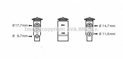 AVA QUALITY COOLING ol1347 -  Расширительный клапан, кондиционер